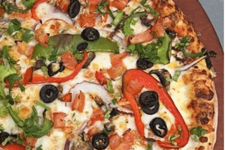 ACHARI PIZZA (VEGGIE) (VEGAN CHEESE)